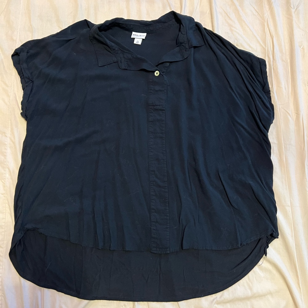 Ava & Viv Collared Blouse